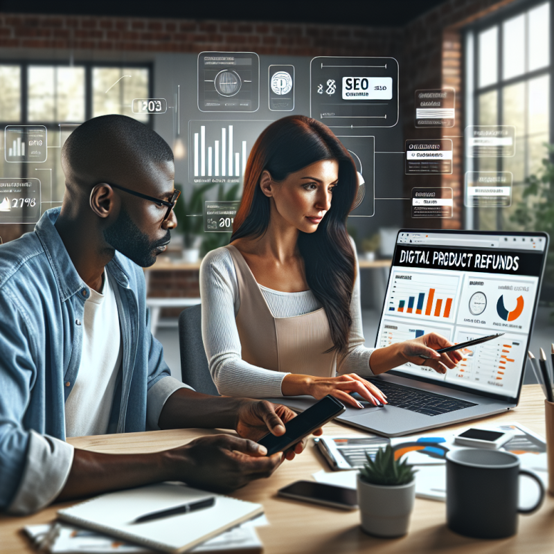 Digital Product Refunds: Detailed image description incorporating the keyword naturally.