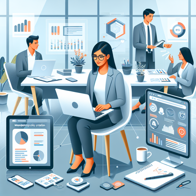 Membership Site Creation: Process of developing a membership platform with engaging content.