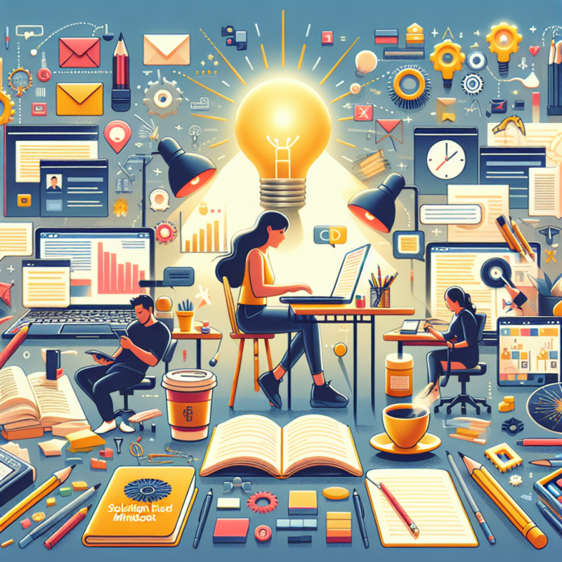 Solution-Focused Mindset: Detailed image description incorporating the keyword naturally.