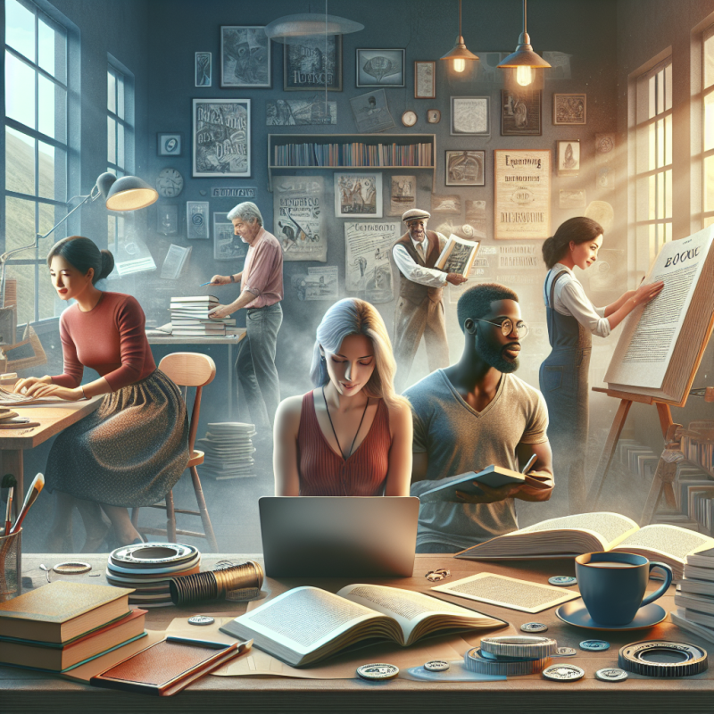 Serialized Novels Monetization: Detailed image description incorporating the keyword naturally.
