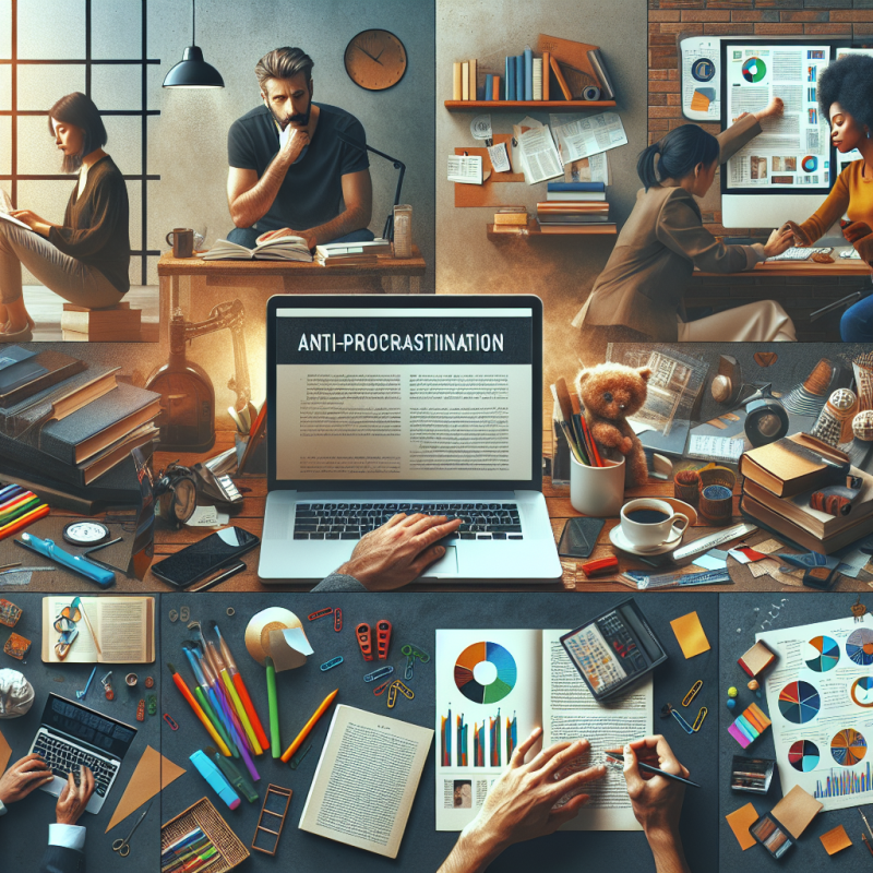 Anti-Procrastination Habits: Detailed image description incorporating the keyword naturally.