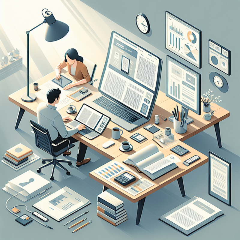 AI Blog Content Audits: Detailed image description incorporating the keyword naturally.